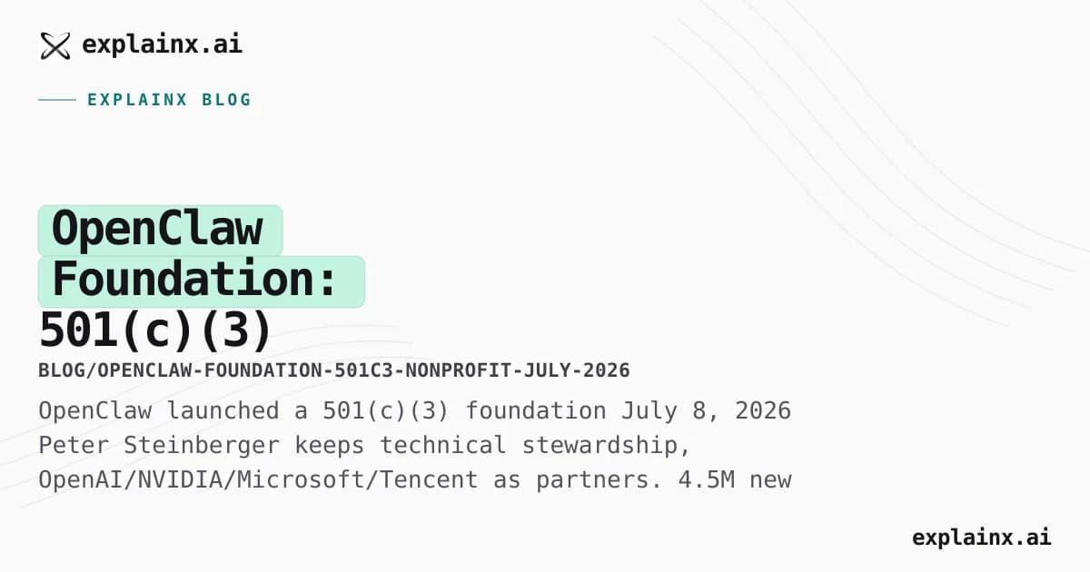 OpenClaw Foundation: 501(c)(3) Non-Profit, Full-Time Team, Major Partners