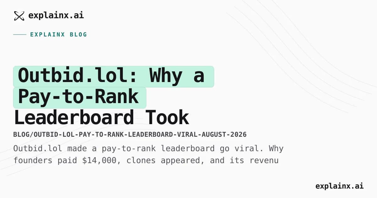 Outbid.lol: Why a Pay-to-Rank Leaderboard Took Over the Internet