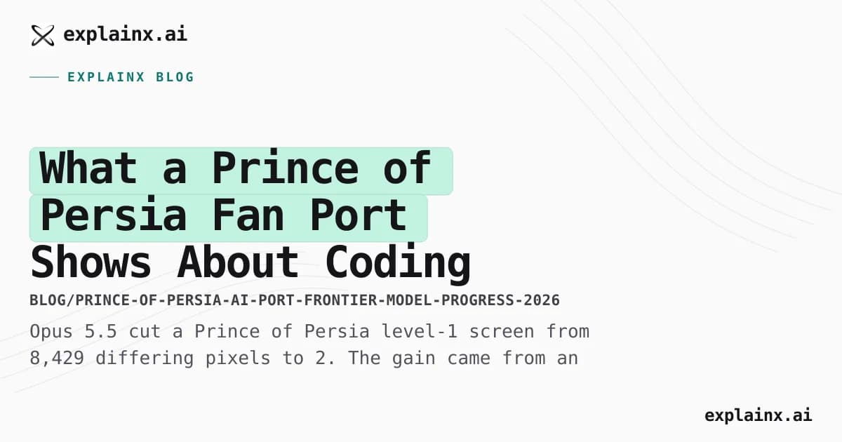 What a Prince of Persia Fan Port Shows About Coding Agents
