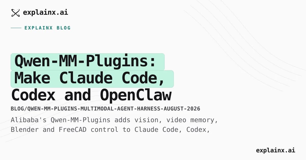 Qwen-MM-Plugins: Make Claude Code, Codex and OpenClaw Multimodal