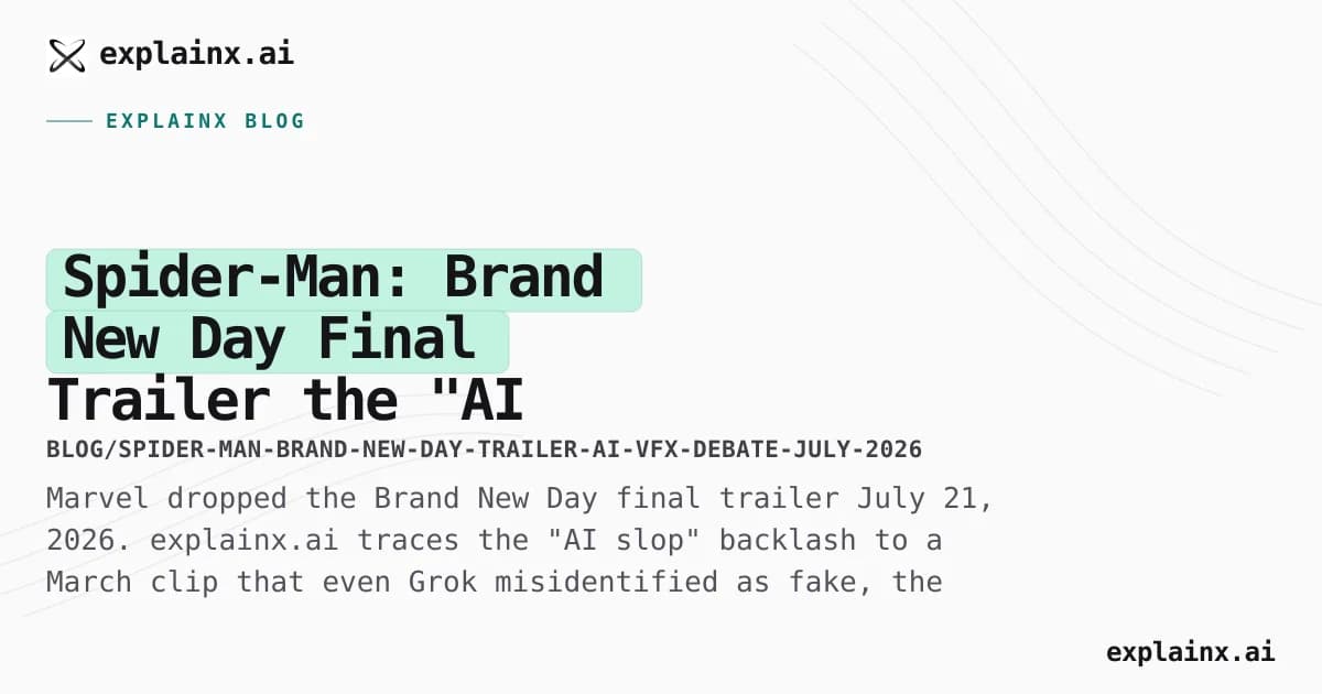 Spider-Man: Brand New Day Final Trailer — the "AI Slop" Debate, Explained