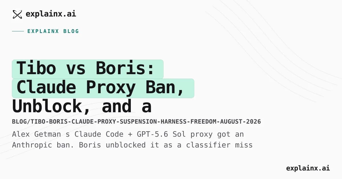 Tibo vs Boris: Claude Proxy Ban, Unblock, and a Codex Limit Reset