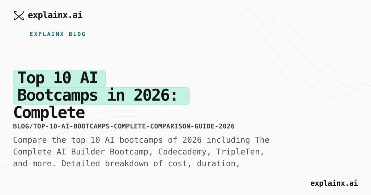 Top 10 AI Bootcamps in 2026: Complete Comparison Guide (Cost, Duration, Curriculum)