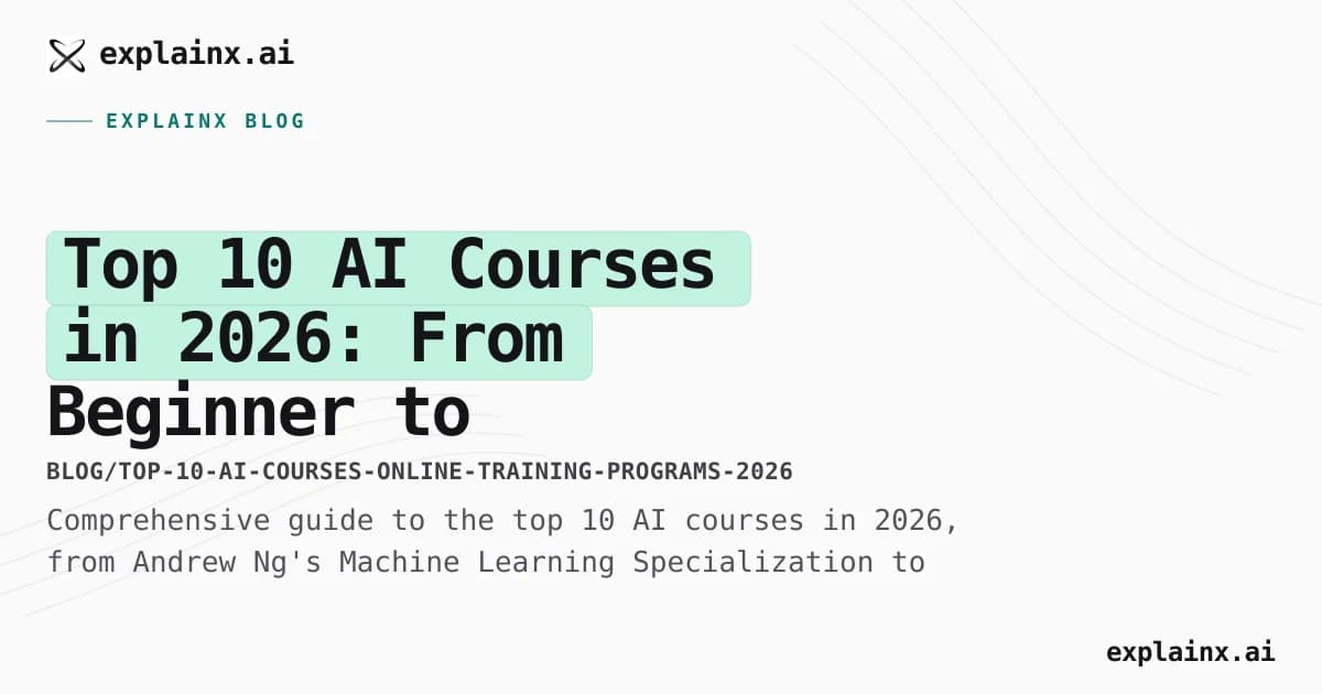 Top 10 AI Courses in 2026: From Beginner to Advanced (Free & Paid)