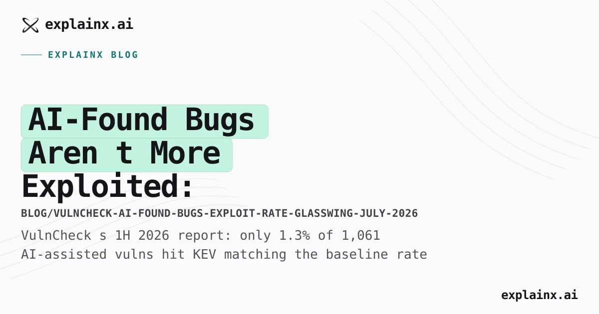 AI-Found Bugs Aren’t More Exploited: VulnCheck vs Glasswing Hype