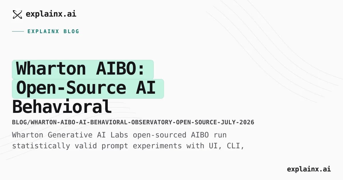 Wharton AIBO: Open-Source AI Behavioral Experiments at Scale