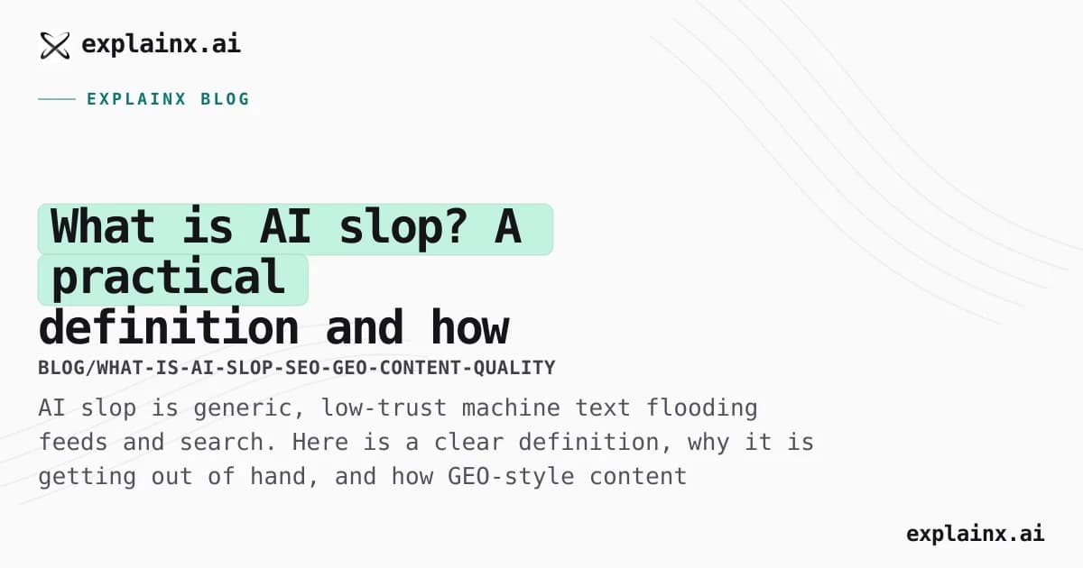 What is AI slop? A practical definition—and how SEO-GEO thinking helps you avoid it