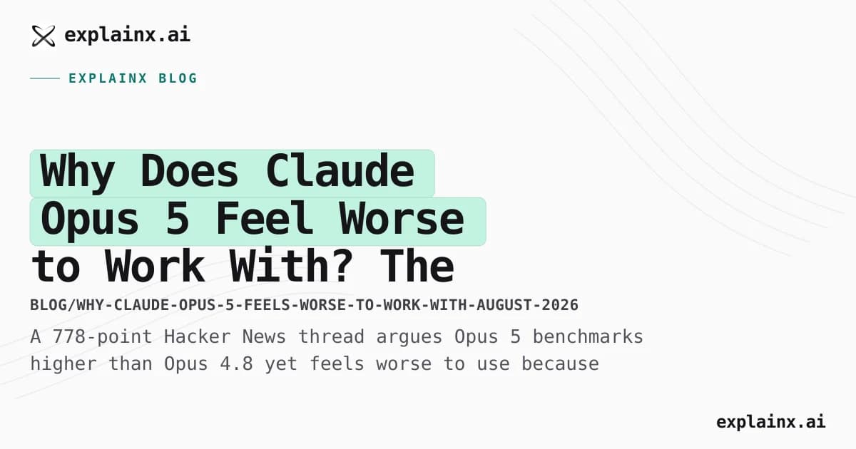 Why Does Claude Opus 5 Feel Worse to Work With? The HN Debate