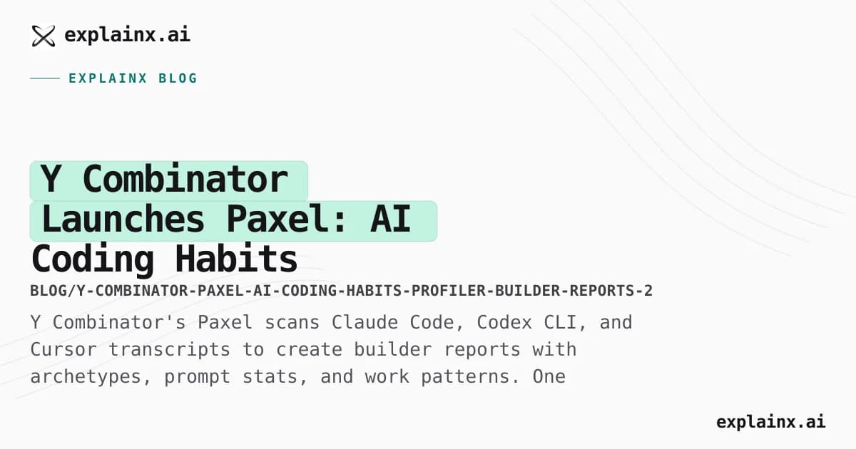 Y Combinator Launches Paxel: AI Coding Habits Profiler for Builder Reports and Startup School Applications