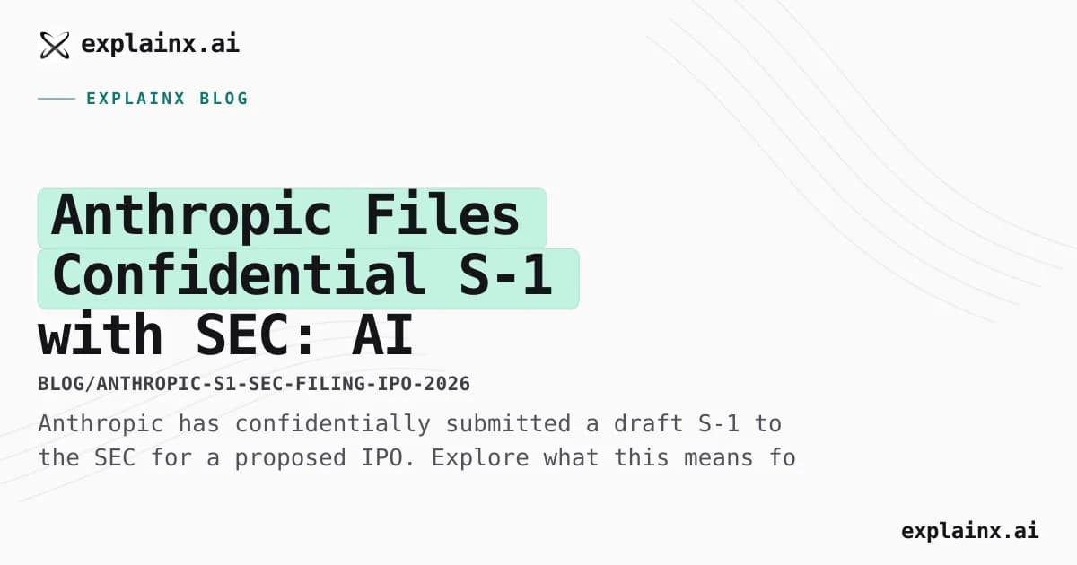 Anthropic Files Confidential S-1 with SEC: AI Safety Leader Eyes IPO