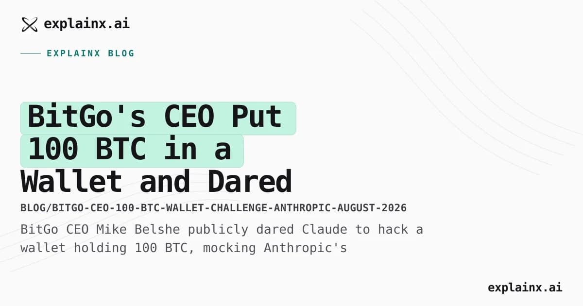 BitGo's CEO Put 100 BTC in a Wallet and Dared Claude to Hack It
