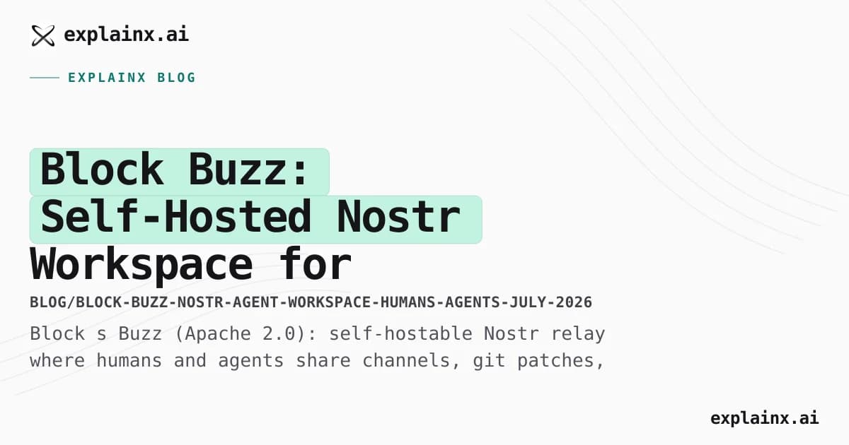 Block Buzz: Self-Hosted Nostr Workspace for Humans and Agents