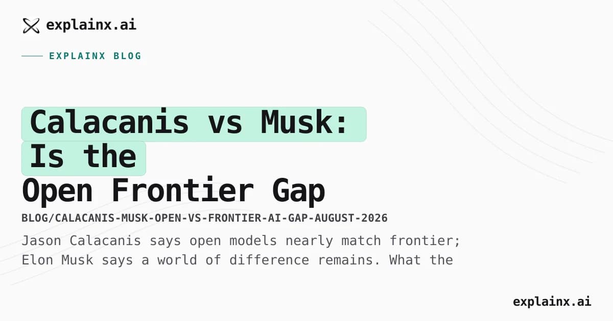 Calacanis vs Musk: Is the Open–Frontier Gap Already Negligible?