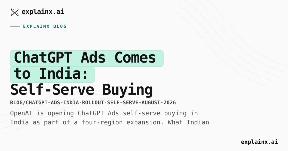 ChatGPT Ads Comes to India: Self-Serve Buying Opens