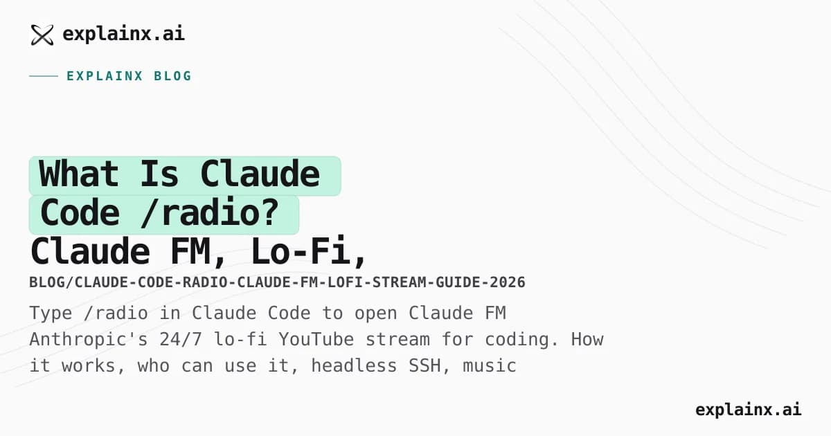 What Is Claude Code /radio? Claude FM, Lo-Fi, and the Pixel Art Easter Egg