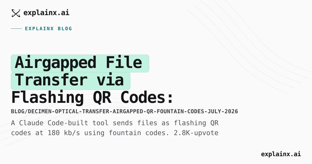 Airgapped File Transfer via Flashing QR Codes: How Decimen Works