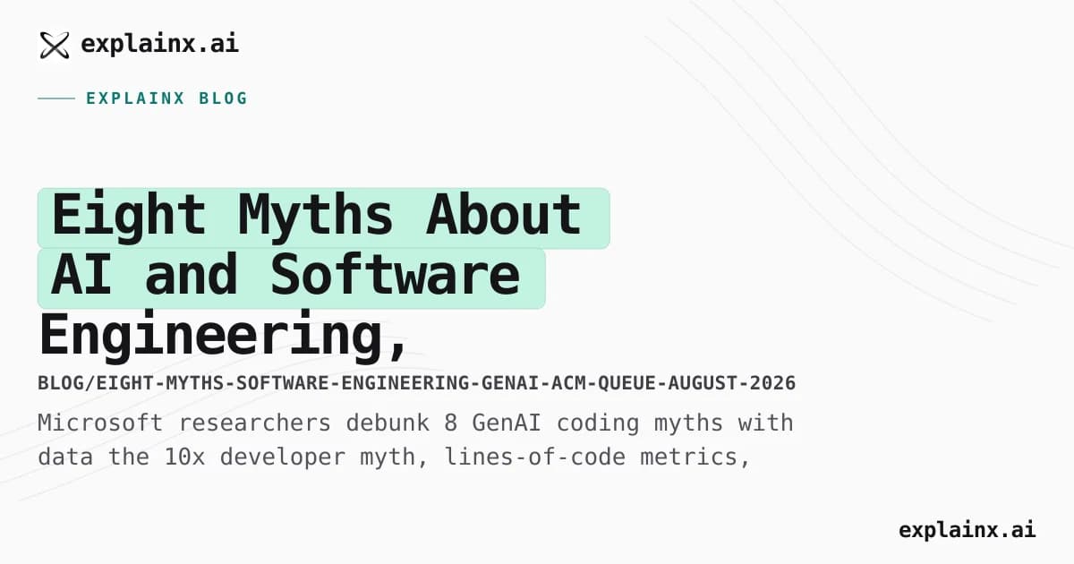 Eight Myths About AI and Software Engineering, Backed by Data