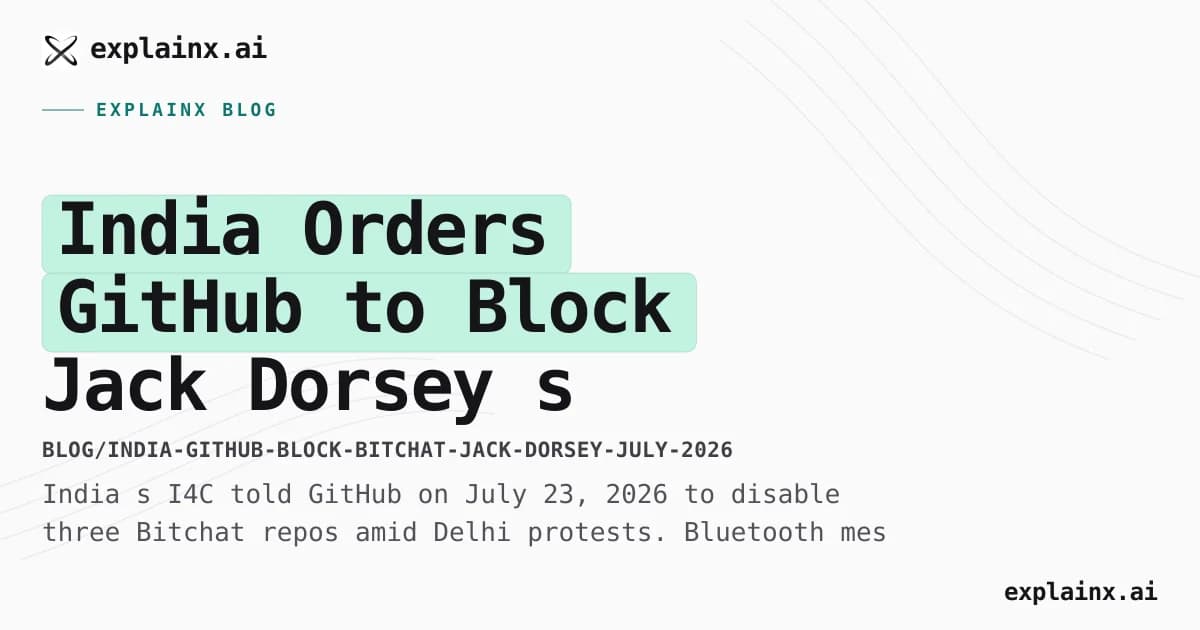 India Orders GitHub to Block Jack Dorsey’s Bitchat