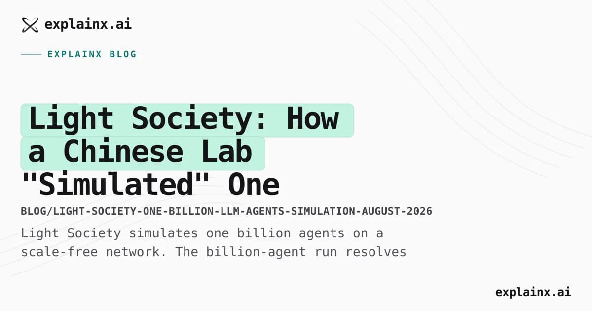 Light Society: How a Chinese Lab "Simulated" One Billion LLM Agents