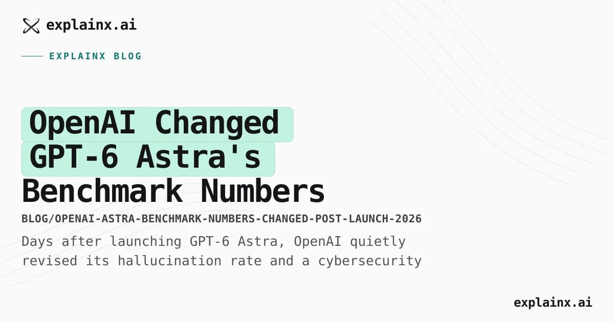 OpenAI Changed GPT-6 Astra's Benchmark Numbers After Launch — Twice