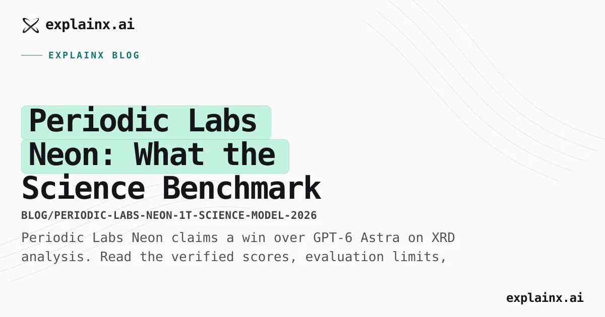 Periodic Labs Neon: What the Science Benchmark Win Means
