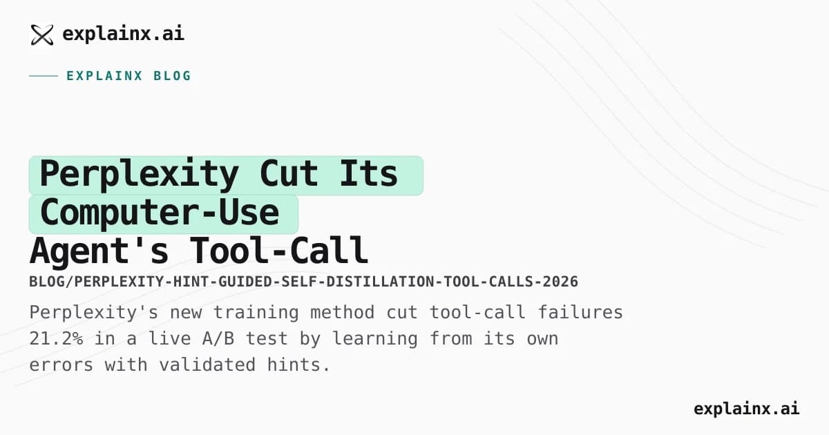 Perplexity Cut Its Computer-Use Agent's Tool-Call Failures 21% With This Training Method