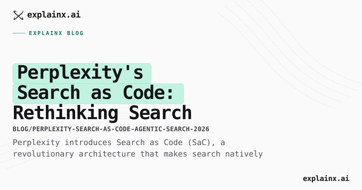 Perplexity's Search as Code: Rethinking Search for the Agentic Era