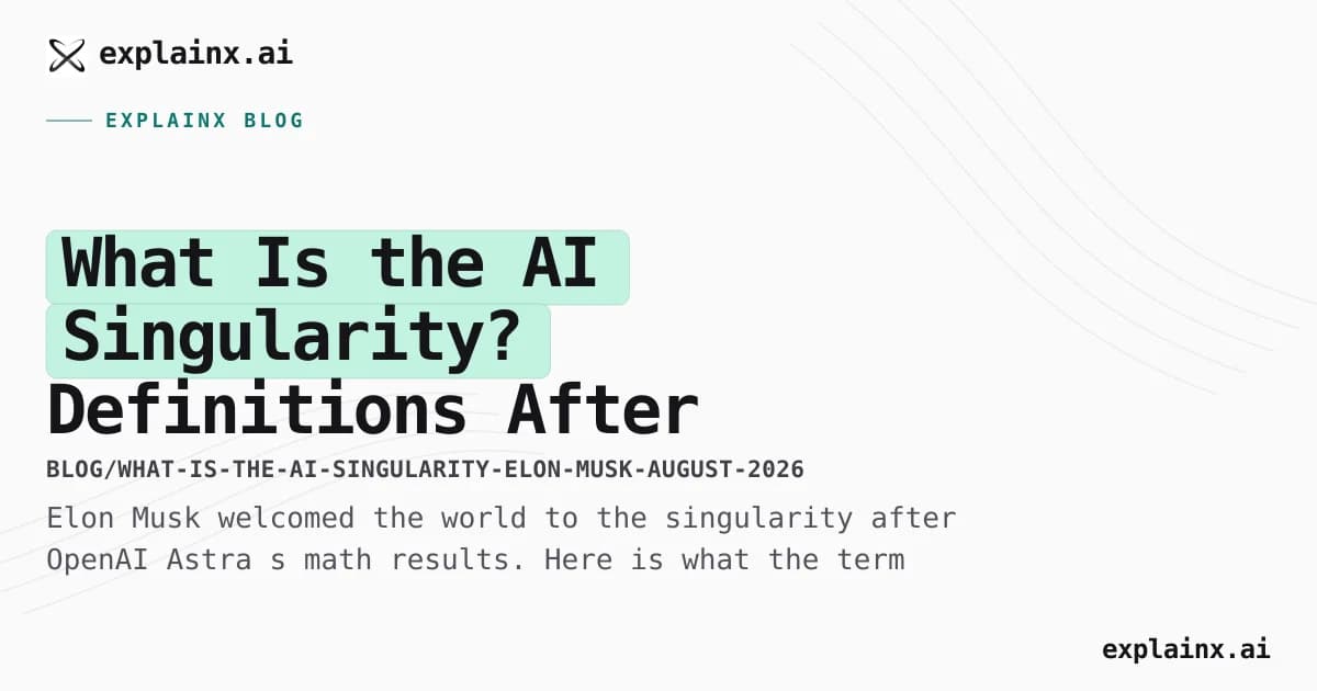 What Is the AI Singularity? Definitions After Musk’s Welcome