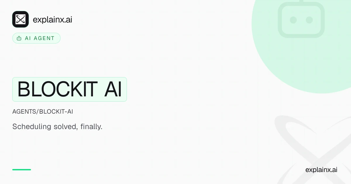 BLOCKIT AI — AI agent | explainx.ai | explainx.ai