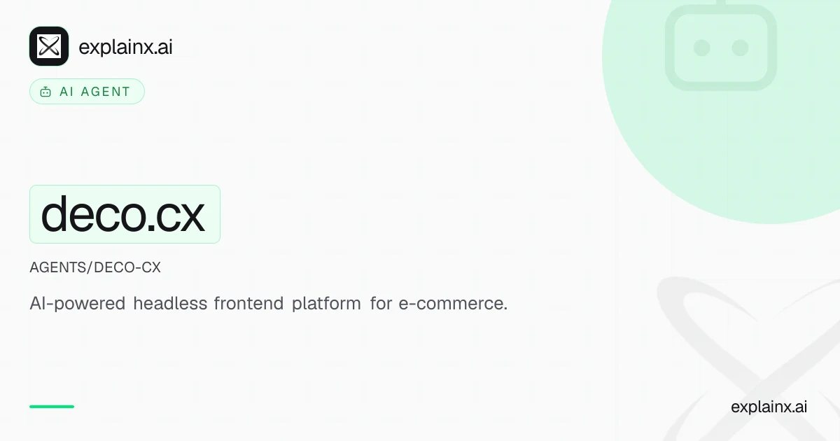 deco.cx — AI agent | explainx.ai | explainx.ai