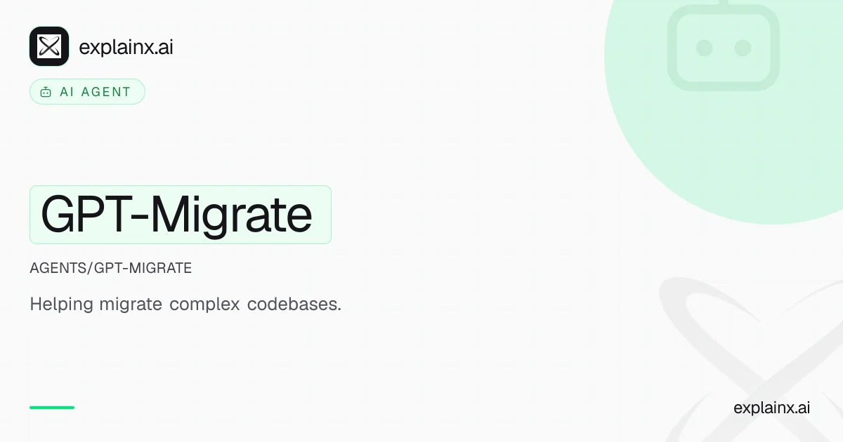 GPT-Migrate — AI agent | explainx.ai | explainx.ai