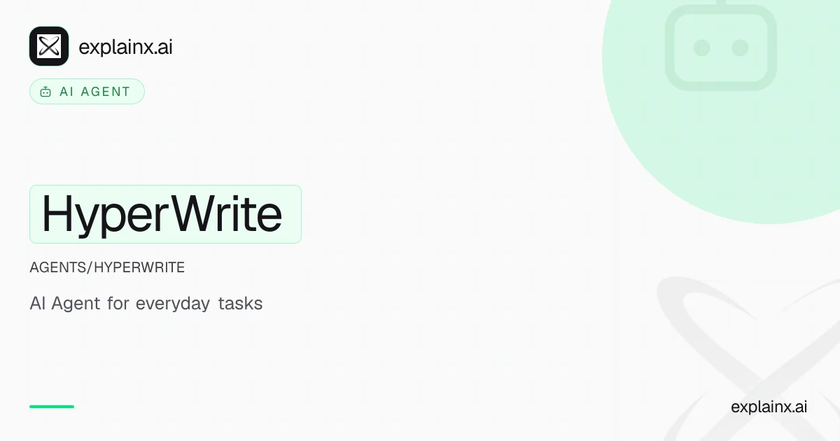 HyperWrite — AI agent | explainx.ai | explainx.ai