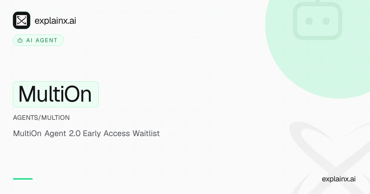 MultiOn — AI agent | explainx.ai | explainx.ai