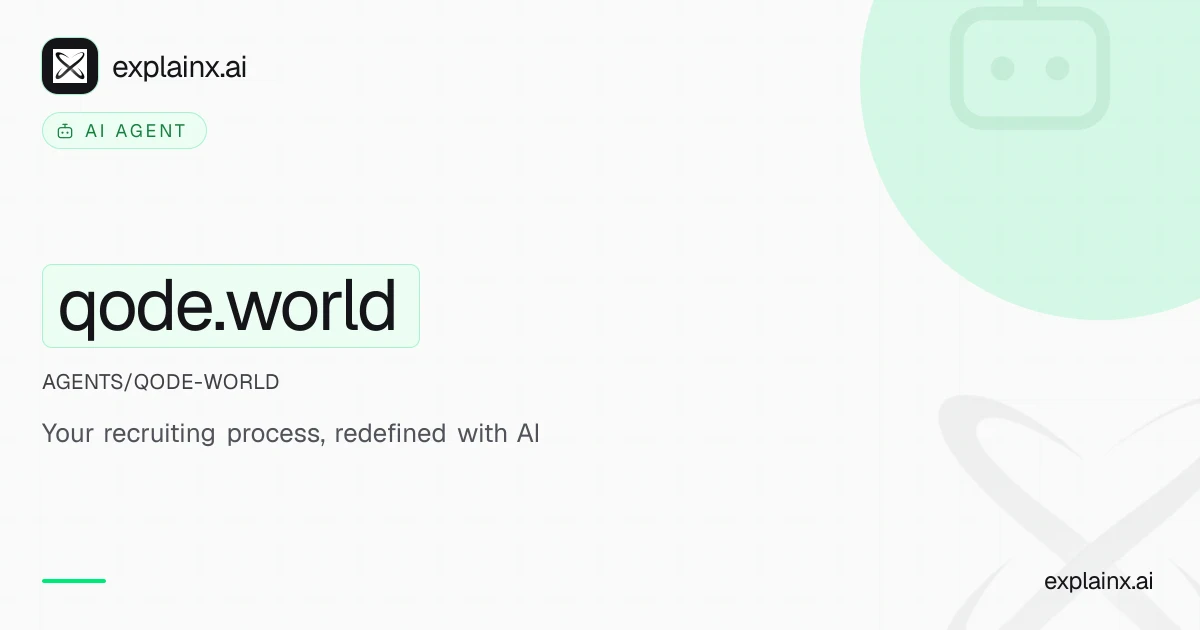 qode.world — AI agent | explainx.ai | explainx.ai