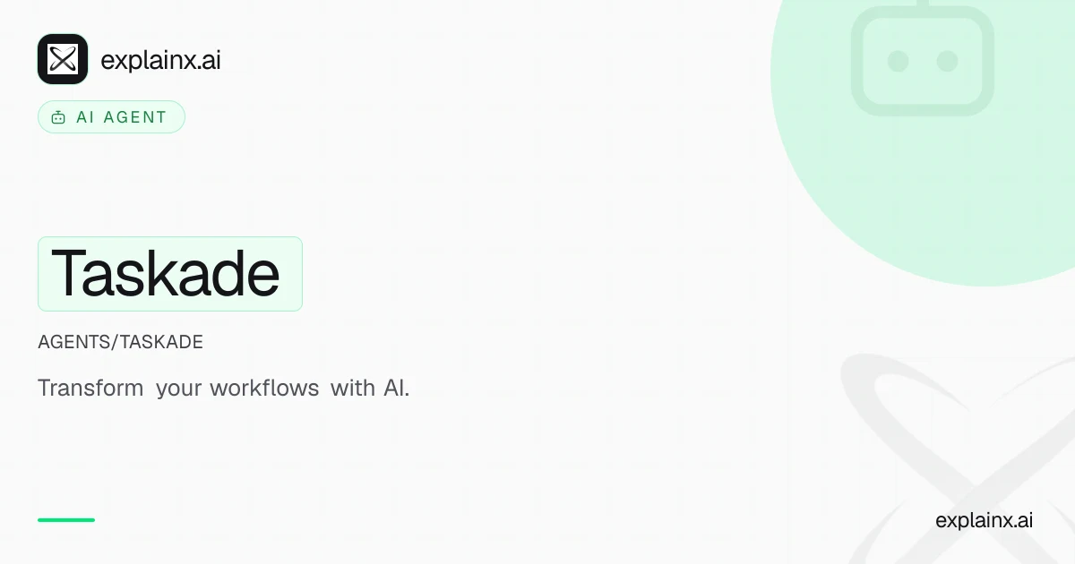 Taskade — AI agent | explainx.ai | explainx.ai