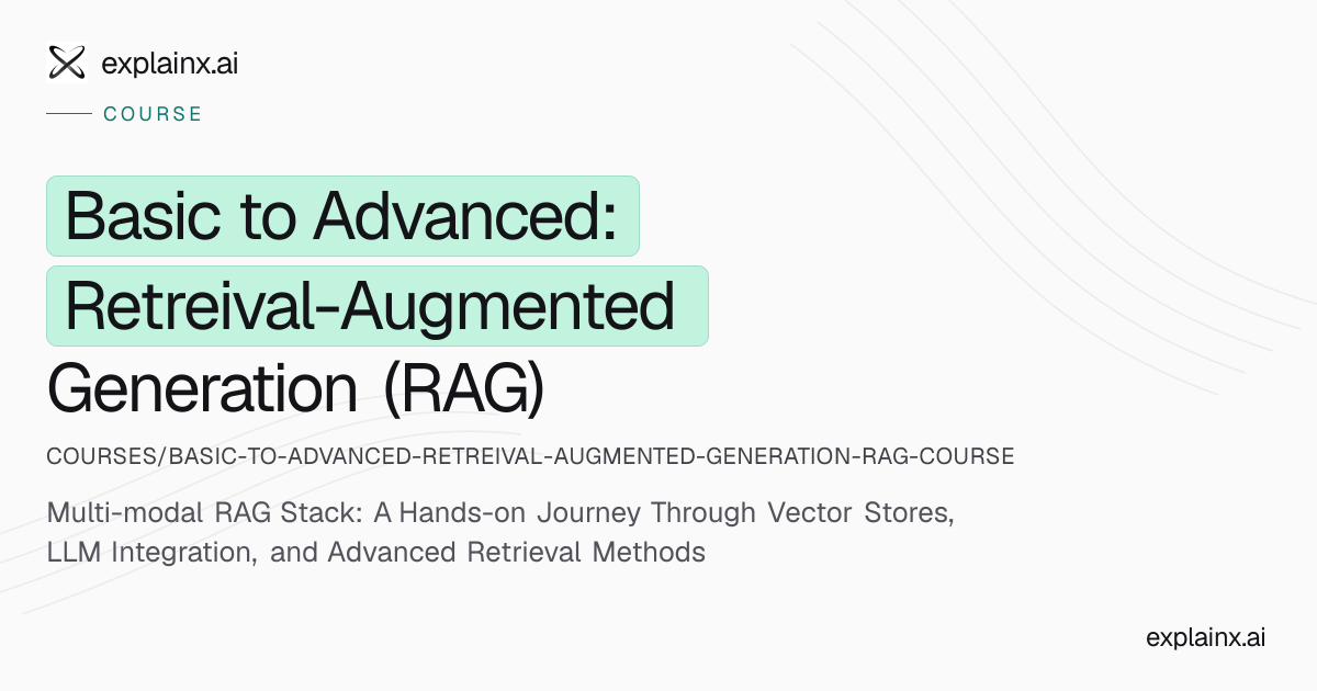 Basic to Advanced: Retreival-Augmented Generation (RAG) (Udemy ...