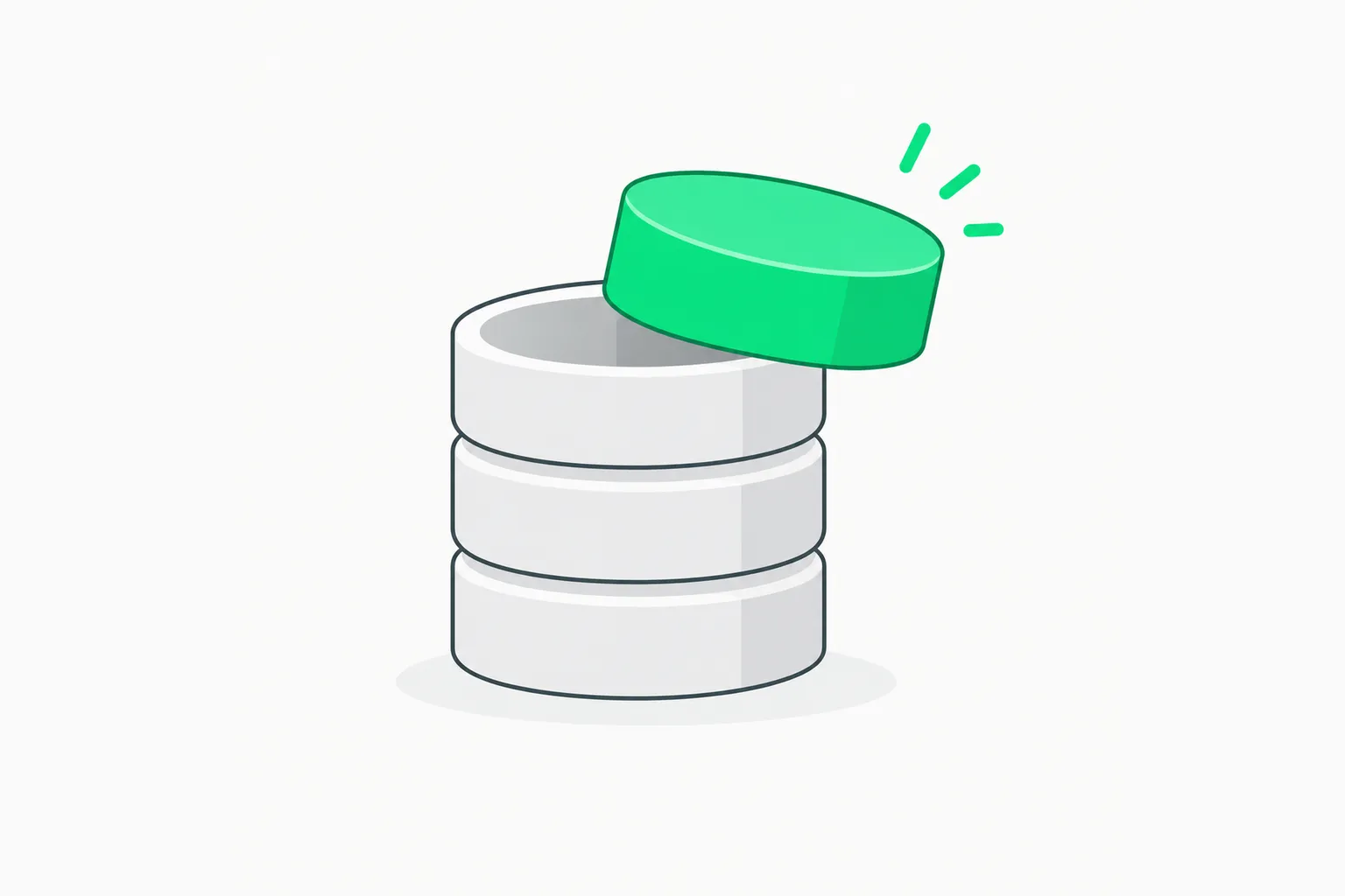Database cylinder stack illustration for the Azure SQL foundation behind Microsoft SQL Apps