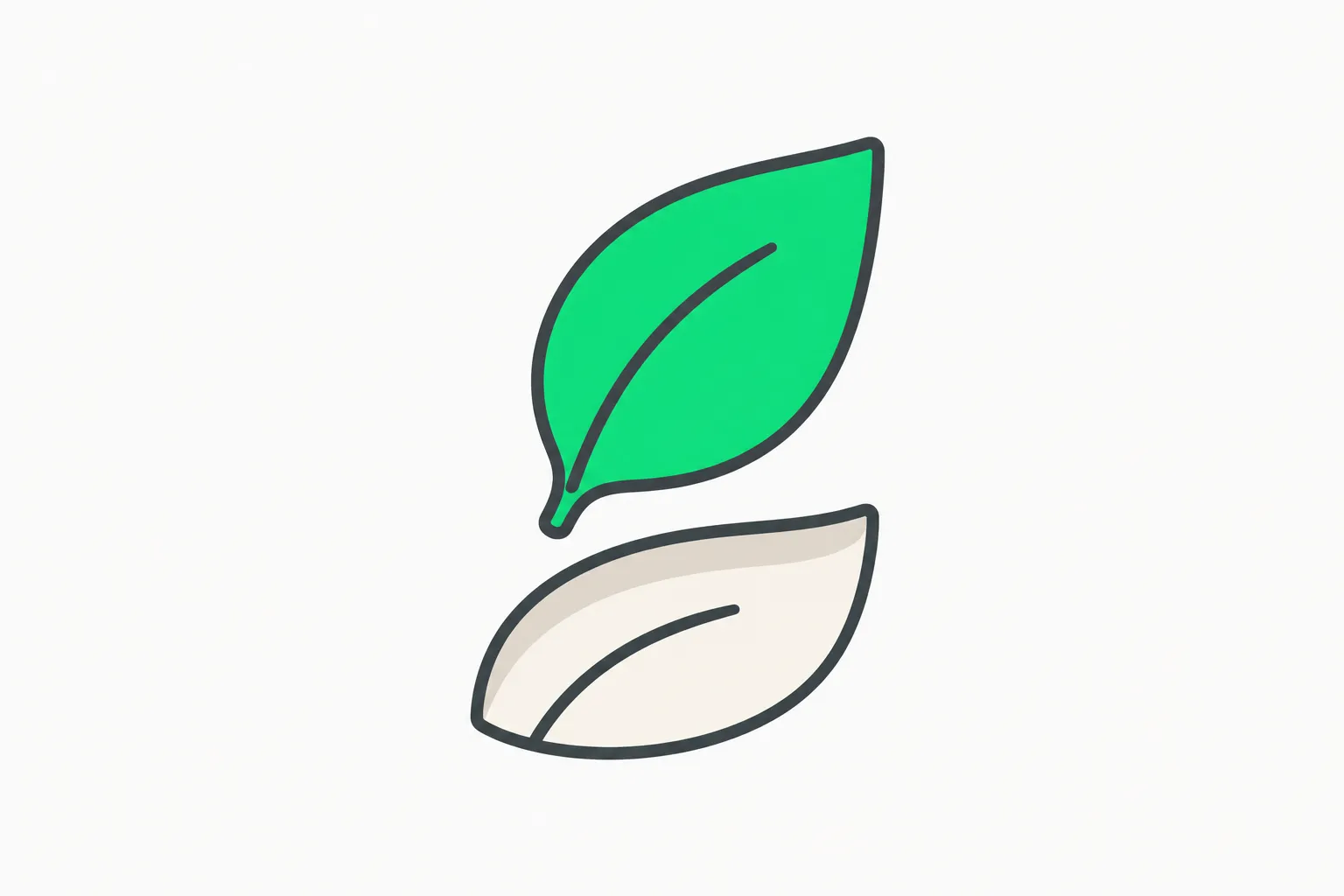 A leaf lifted cleanly from its recess, showing how Krea 3 image editing changes one element and keeps the rest
