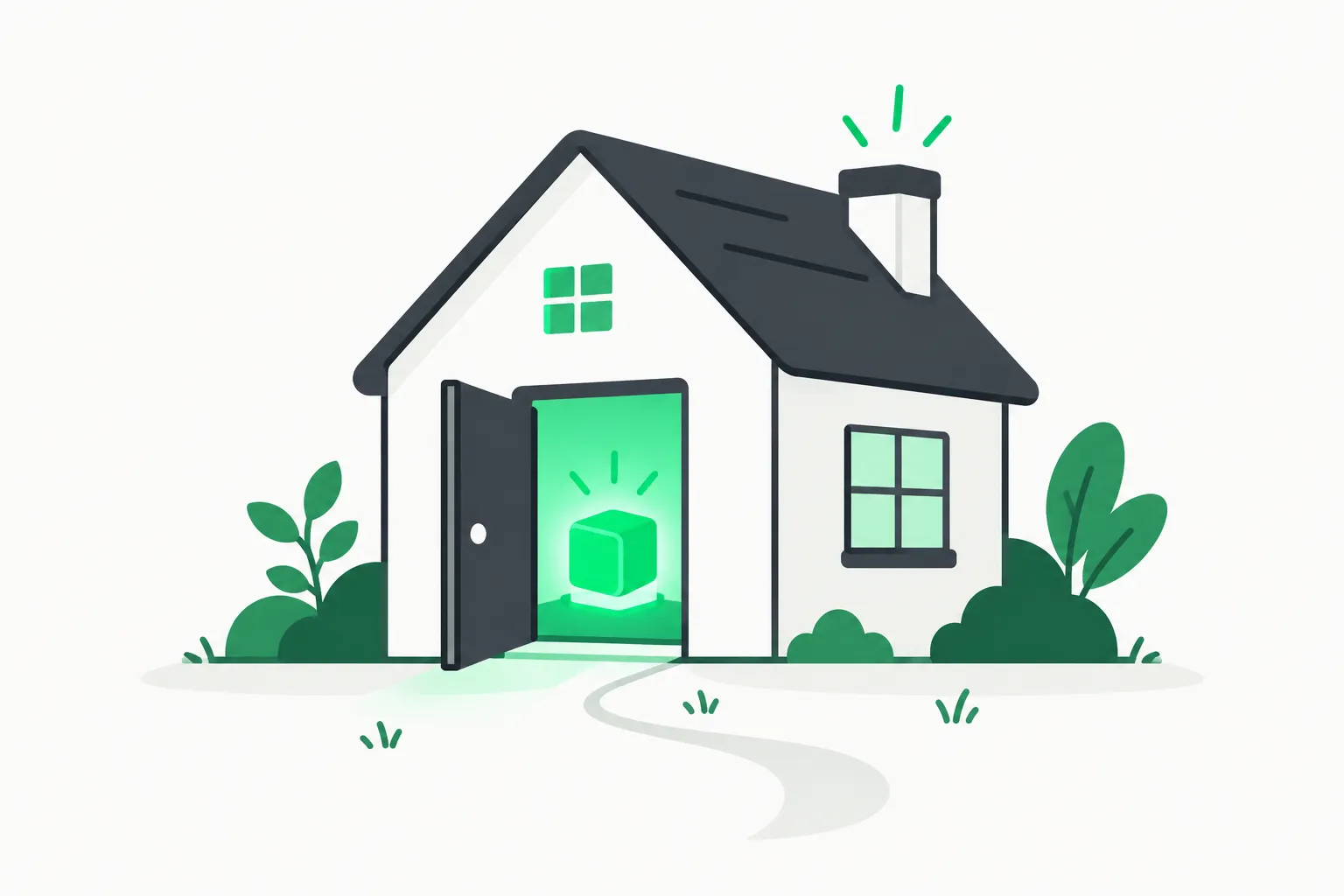 Local LLM home machine illustration for running SQL Apps and an AI assistant on your own computer
