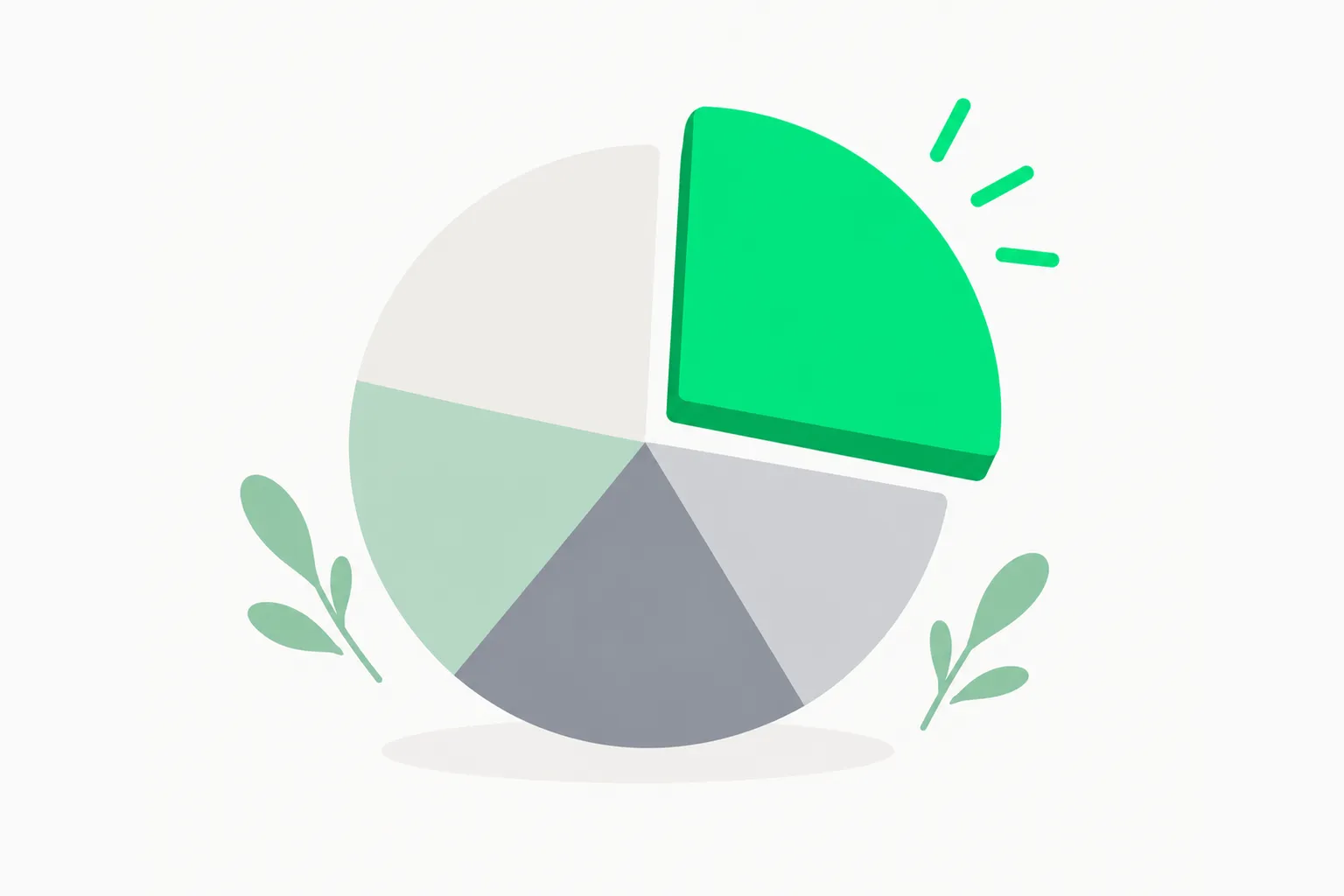 A pie chart with one wedge pulled out, picturing enterprise share of wallet moving between OpenAI and Anthropic