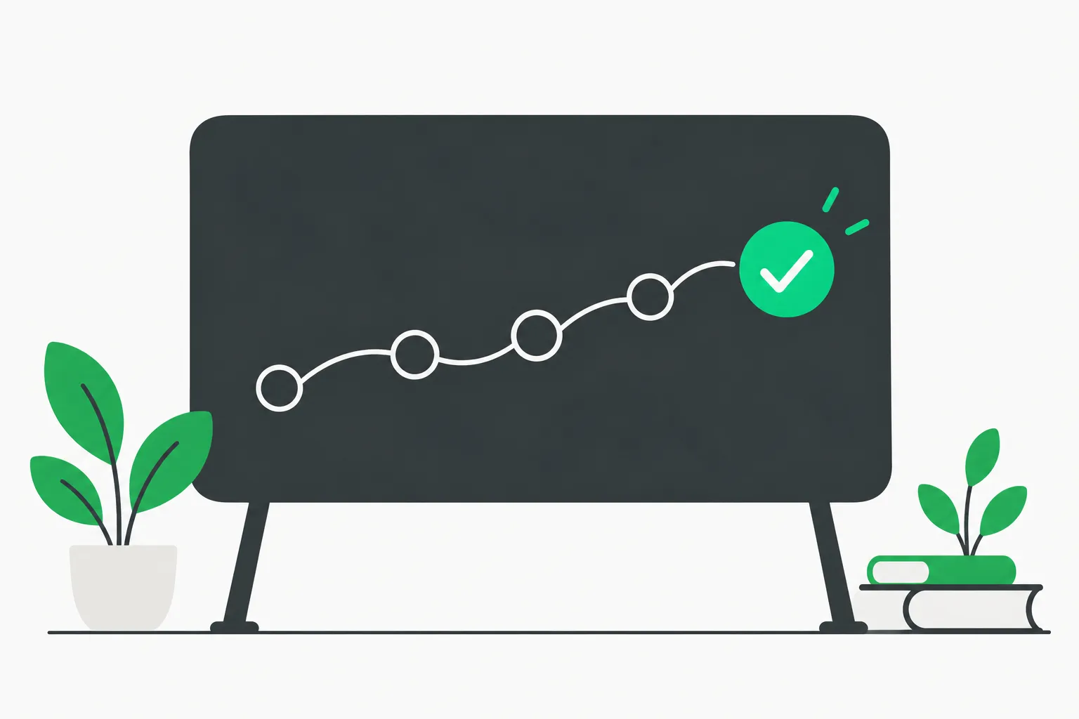 Chain of proof steps ending in a green check, illustrating how AlphaProof Nexus verifies each Lean step