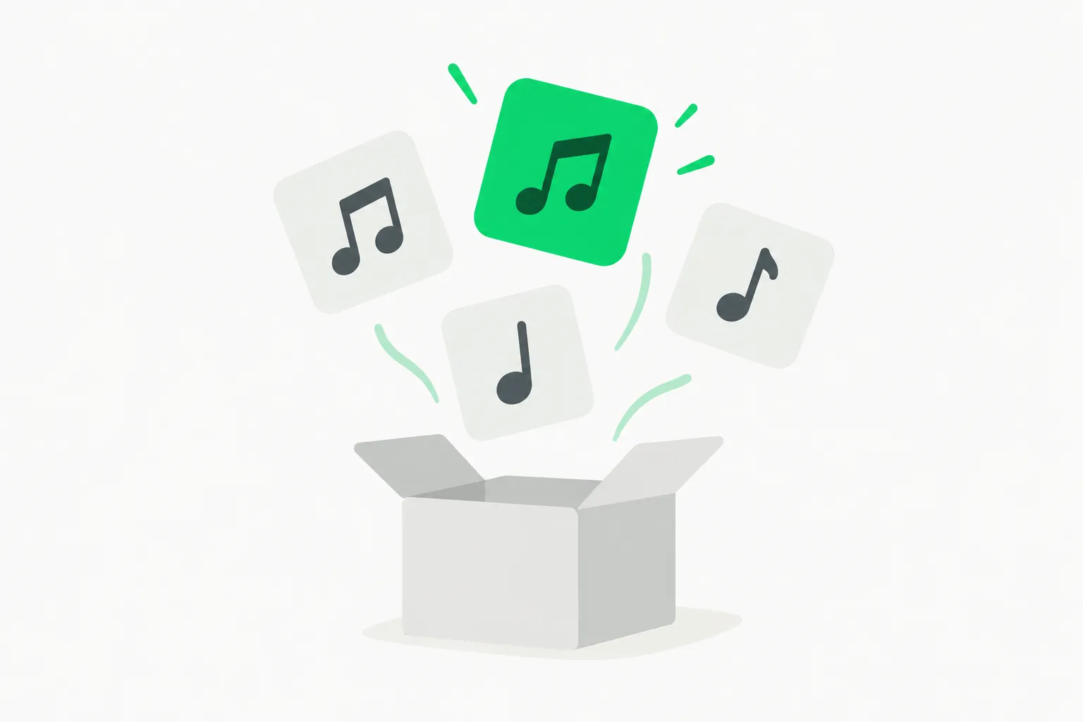 Musical notes, an image for the AI human premium on handmade art and music