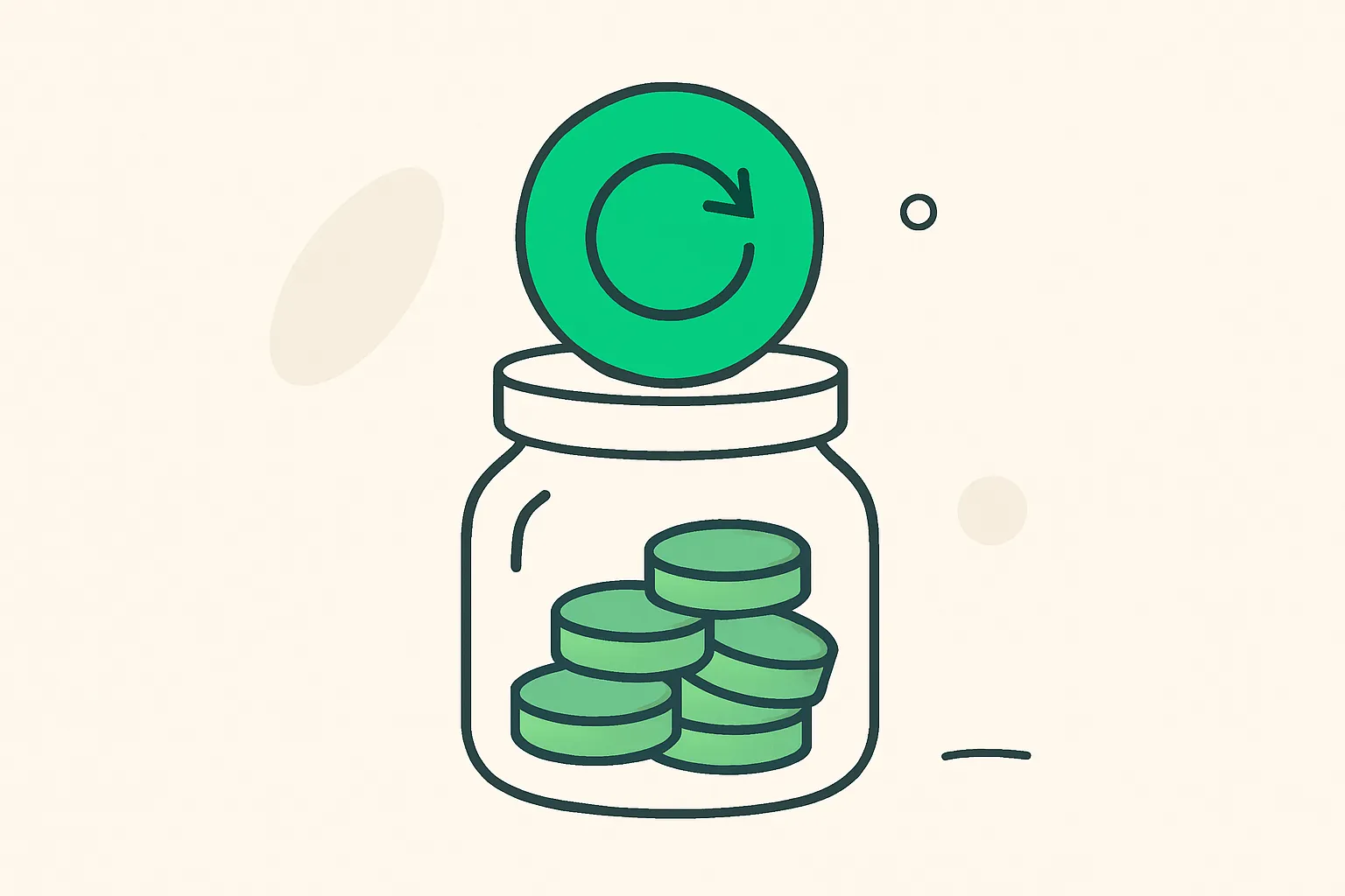 Astra Day 3 Codex banked reset shown as a reset coin above a jar of usage