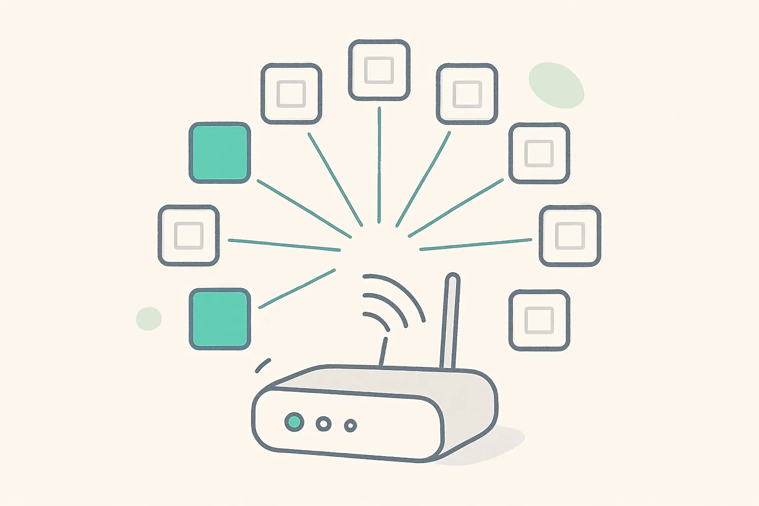 A mixture-of-experts router sending tokens to a few of many experts, illustrating DGX Spark MoE inference