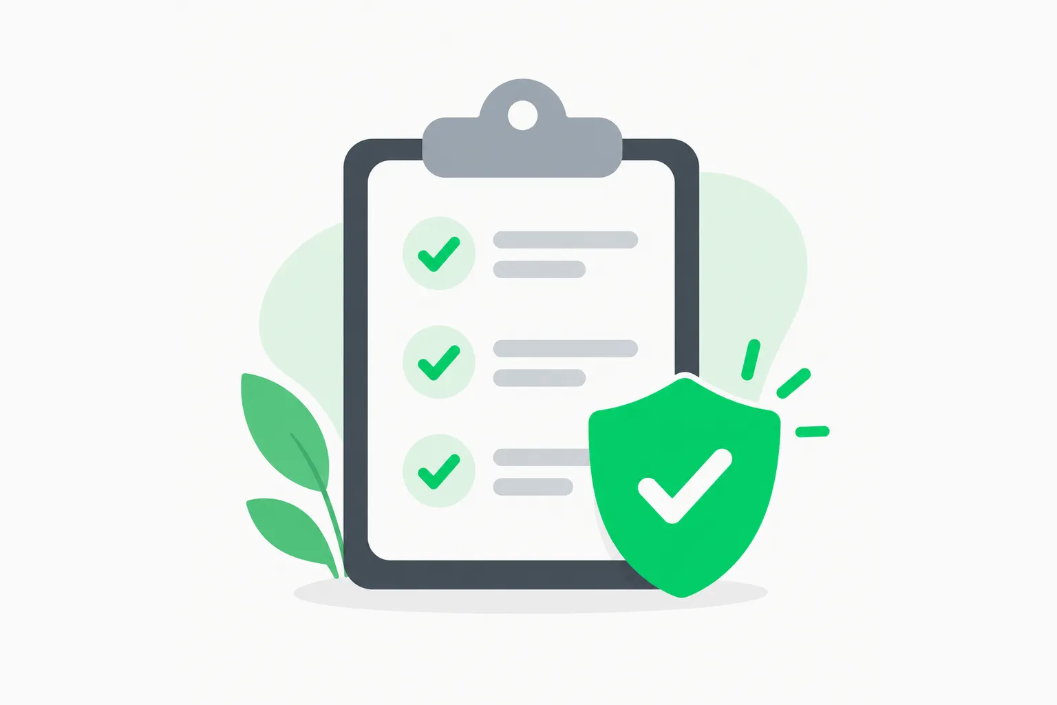 A clipboard with checkmarks and a green shield, representing published safety evaluation results for AI models