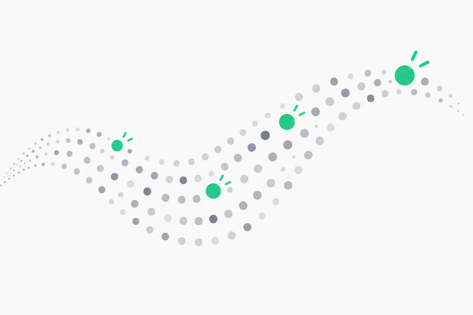 Swarm of dots moving together, illustrating the Karpathy agent swarm description of frontier AI