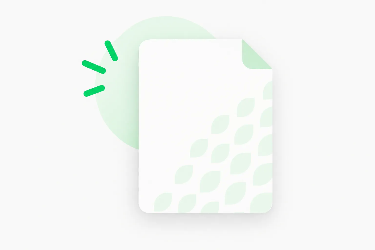A rounded sheet with a faint pattern in the corner, a picture for how Wikipedia AI cleanup tools mark machine-written text