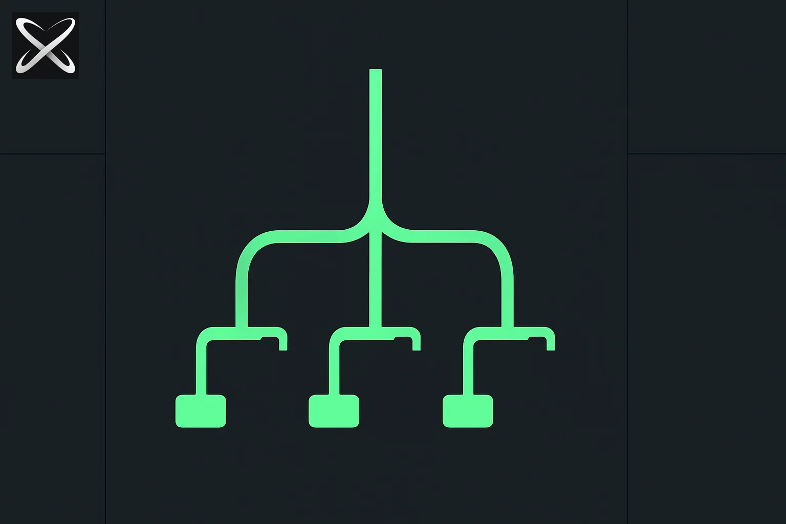 Claude Code command reference diagram showing a single slash branching into a tree of command tags