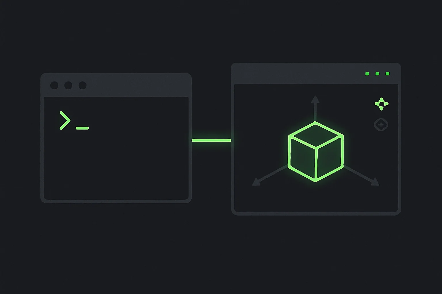 Agent terminal connected to a game editor through MCP — the same pattern Epic now ships inside UEFN for Verse and Fortnite Creative devices