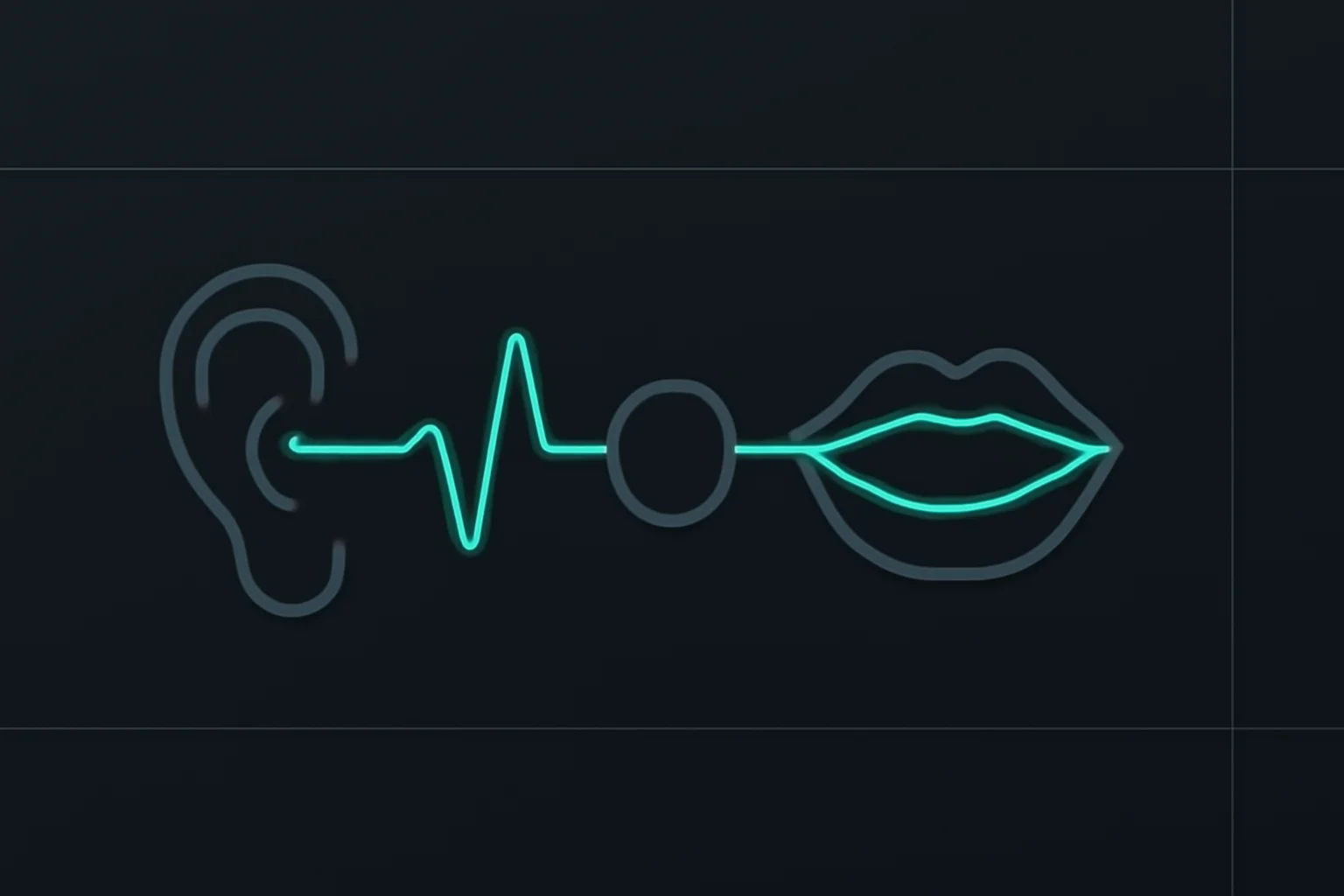 Voice pipeline diagram showing speech going through transcription then a small on-device language model before clean text